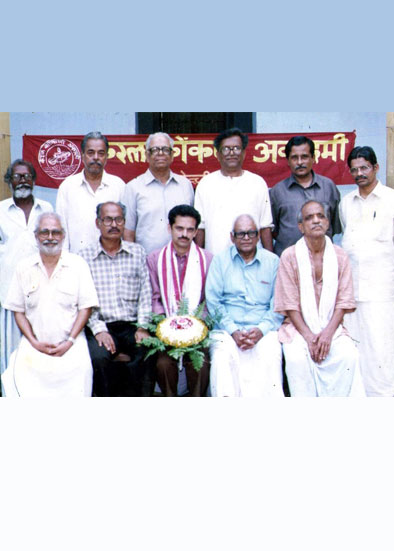 A group photo with the President late Sri. P. G. Kamath and other office bearers of Kerala Konkani Academy, Kochi